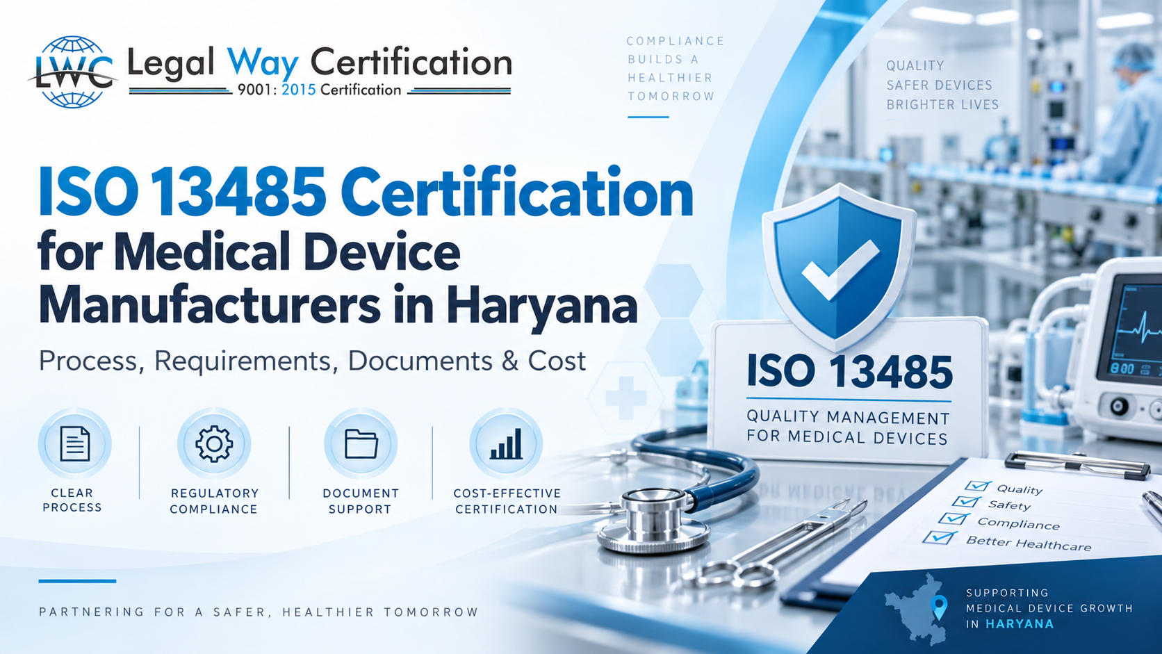 ISO 13485 Certification for Medical Device Manufacturers in Haryana